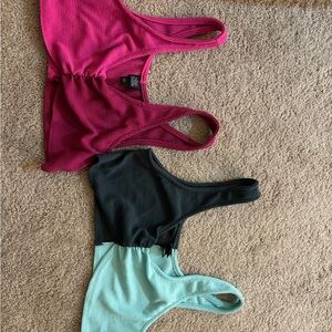 Wild Fable Pink and Black Crop Tops